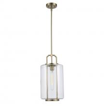 Trans Globe PND-2235 AG - 1LT PENDANT-CYLINDER GLASS-L-A